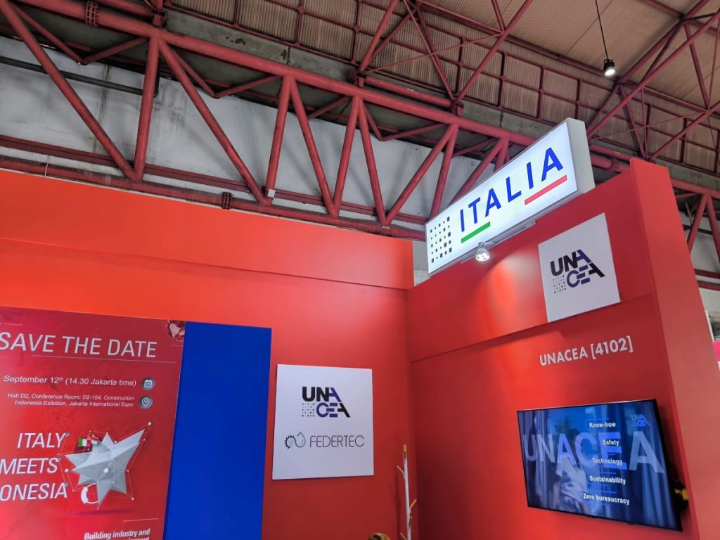 Italian pavilion at Construction Indonesia 2024